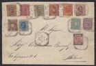 ZNV_207 - Cover to MILANO w. 1889-1896 KING UMBERTO stamps w. RAYBAUDI certif.