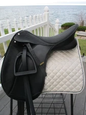 18.5'' Wintec 2000 English dressage Saddle, wintec Leathers & compositi stirrups