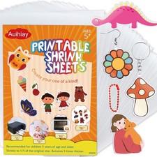 50Pcs Printable Shrink Plastic Sheets, Shrink Film Paper