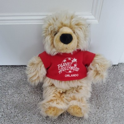 Brandneu mit Etikett Bobby Bear Planet Hollywood Orlando 11 Zoll weiches Plüschtier