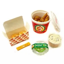 Shokugan Puchi Sample Puchi Delivery Fast Food Miniature Set PVC Figure