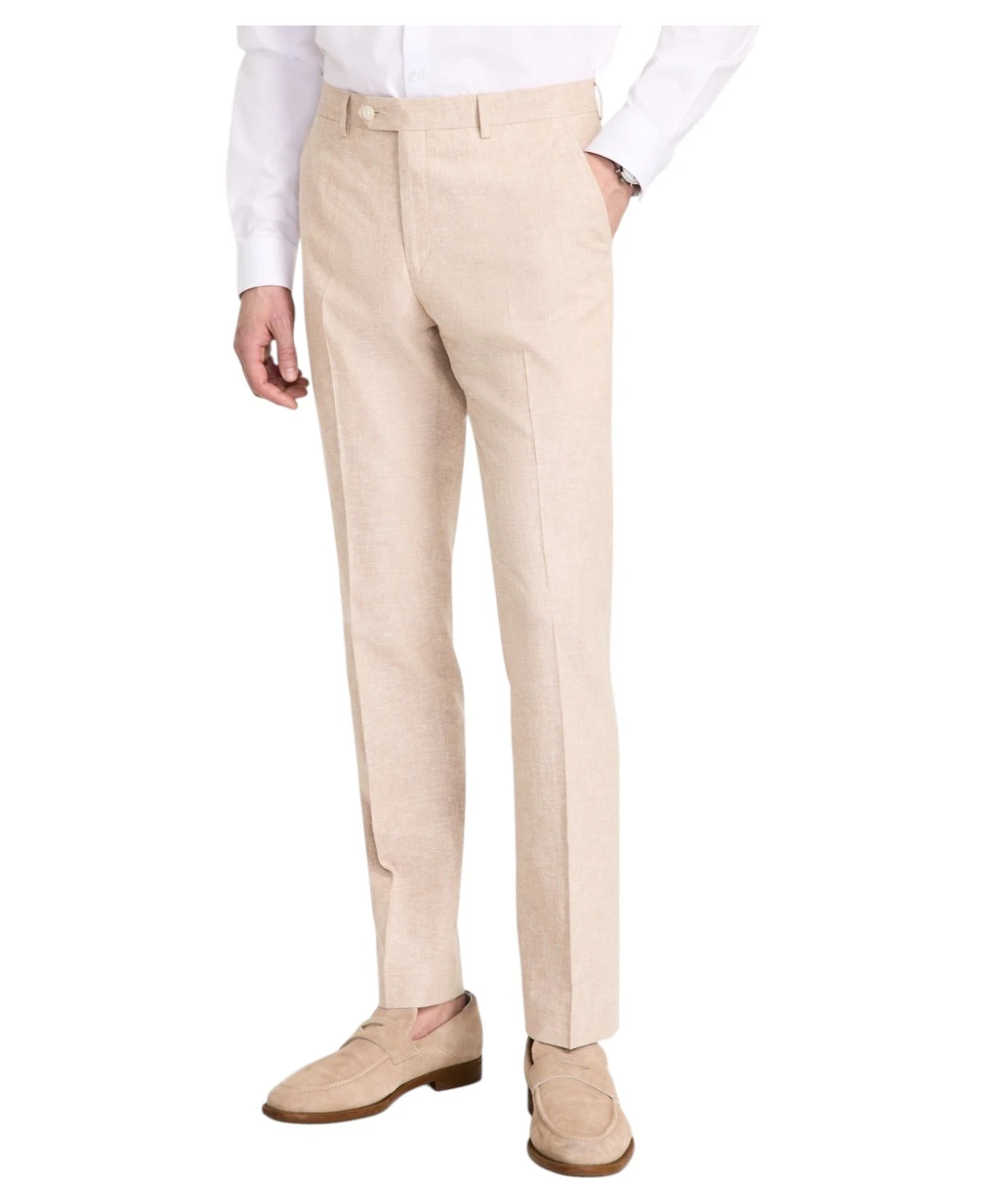 Tommy Hilfiger Mens Modern fit Dress 34 / 32 Beige Solid Linen
Opens in a new window or tab