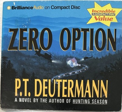 ZERO OPTION : by P.T. DEUTERMANN 3CD LN AudioBook Case Is VG , Free Shp