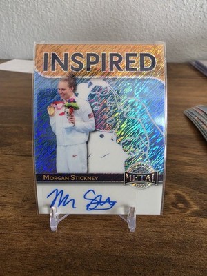2025 Leaf Metal Women Sport Morgan Stickney Inspired Auto Platinum Shimmer 4/5