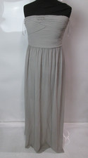 Vila Grey Strapless Prom Dress/Evening Gown Size UK Small With Original Tags