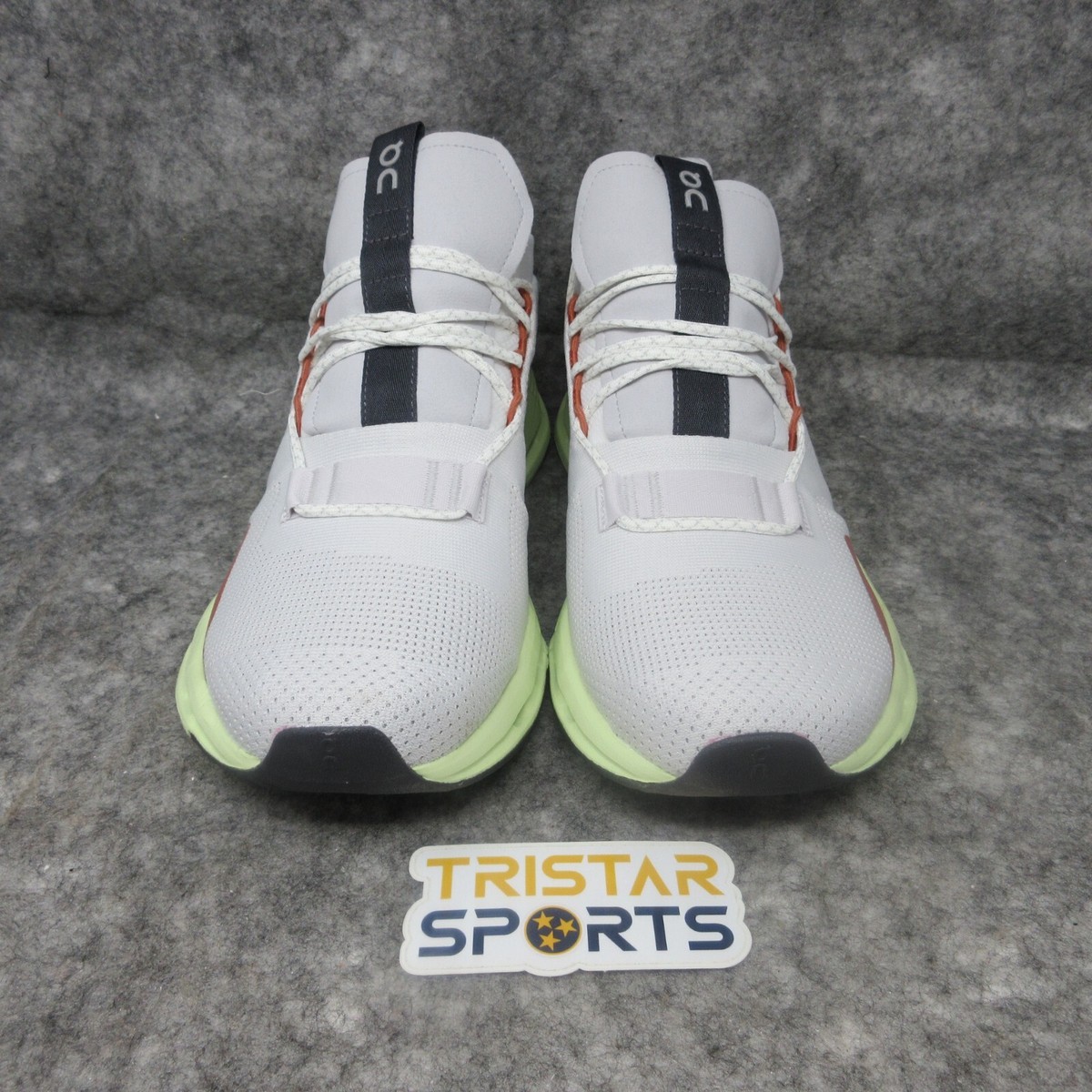 ON Cloudnova Running Shoes Womens Size 10 White Limelight