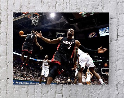 Lebron James and Dwayne Wade Alley Oop 42x48 in
