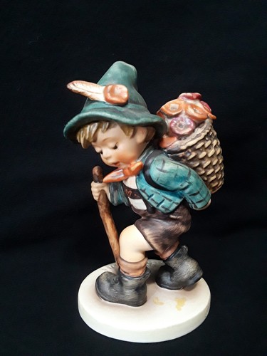 Goebel Hummel "Blumenverkäufer" #381, TMK 6 Vintage Porzellan Figur, West Germany - Bild 1 von 8