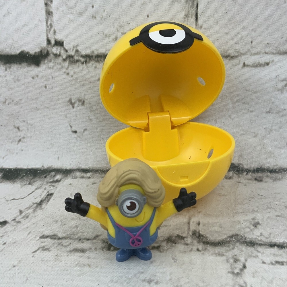 Minions Mcdonalds Toy Minion Eye w Hippie Minion Inside