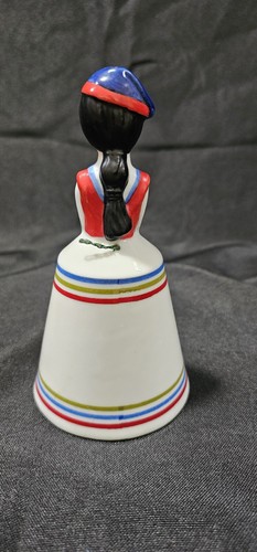 Vintage Greek Girl Ceramic Bell Schmid Bros Japan Collectible Bells of the World - Picture 2 of 6