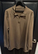 XGO Technical Apparel Acclimate Dry Long Sleeve 1/4 Zip Shirt Brown XL?