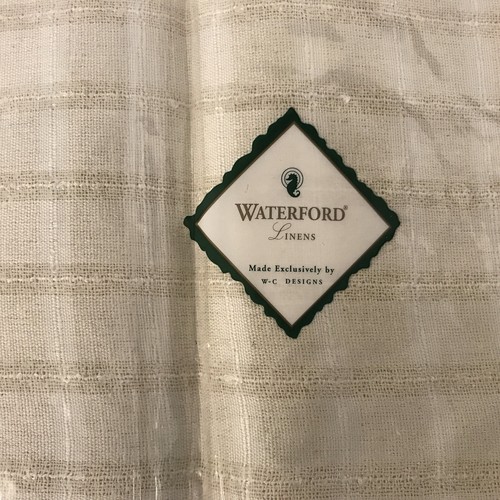 New Waterford By Wilton Court Silk Viscose Natural Beige 8 Placemats 18.5" x 13" - Picture 3 of 6
