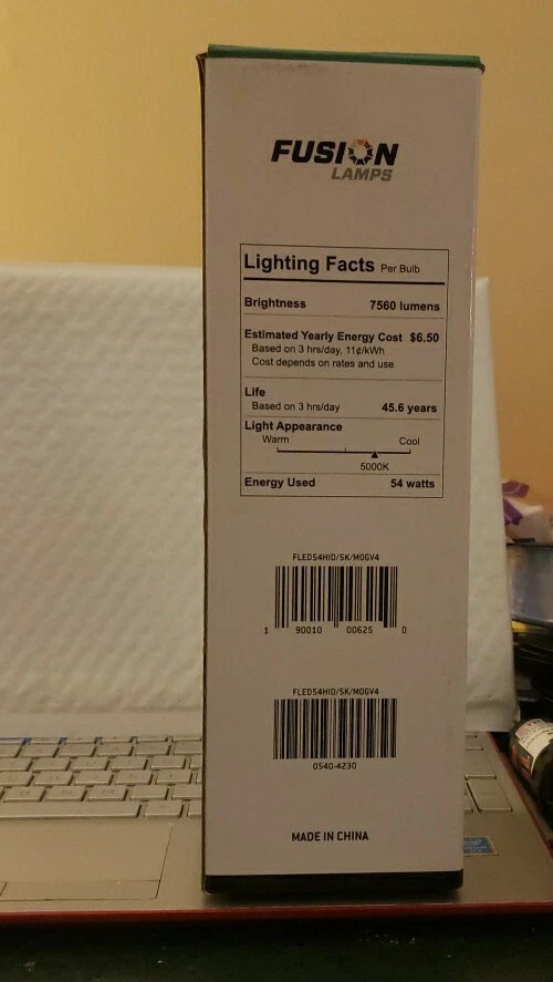 FUSIONLAMPS 54WATT LED HID E39 50,000 Hour - Image 4 of 4