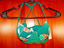 AUDEN THE DAYDREAM DEMI, FLORAL LACY BRA, UNDERWIRE, LIGHT PADDING,SIZE 32 B,NWT