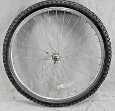 Joytech Femco Front 26" MTB Wheel Silver 100mm AV QR 559ISO Retro USA Shipper :)