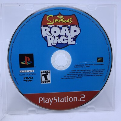 Simpsons Road Rage Disc The Simpsons: Road Rage (Sony PlayStation 2, 2001) PS2 DISC ONLY | eBay