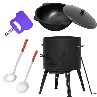 Ø44 Uchag 2mm stahl Utschak 16L Kazan Rund Grillfächer Schaumkelle Suppenkelle