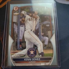 2023 Bowman Kenni Gomez Prospects Paper Sky Blue Border #049/499 Astros
