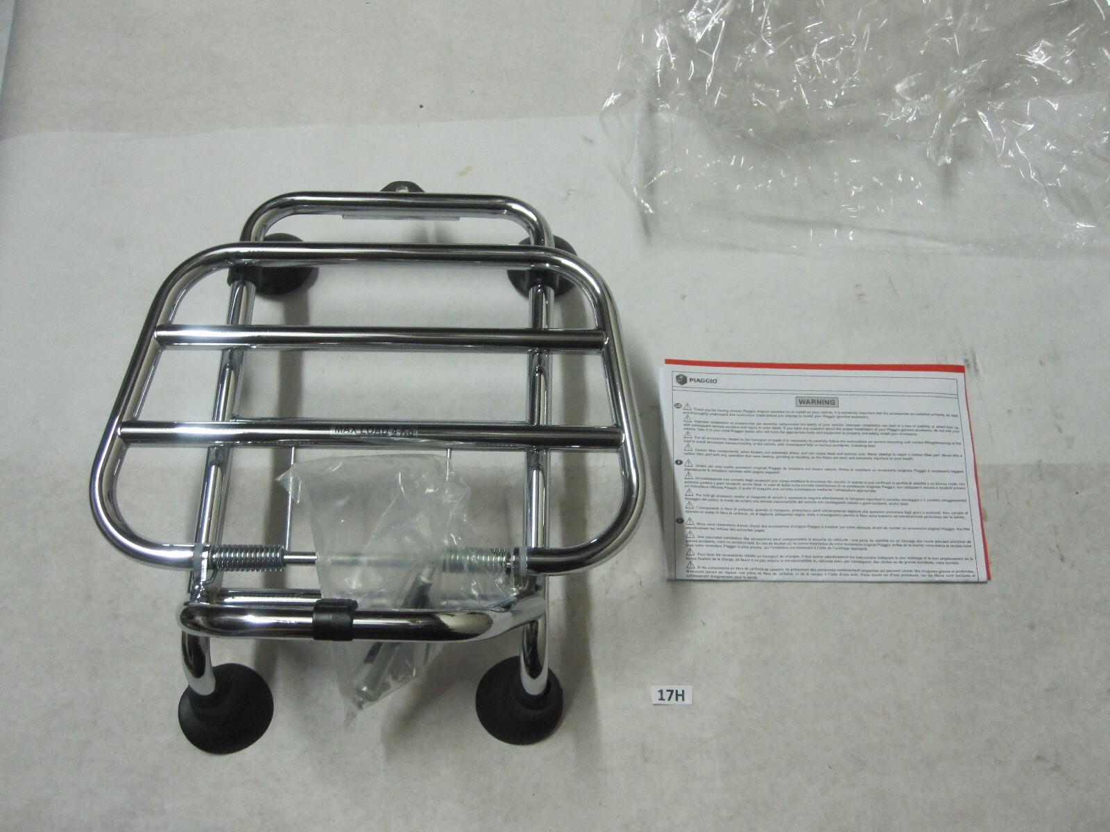 Original Vespa 2019+ GTS/GTV 300 My19 Super Touring Folding front luggage rack