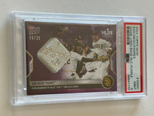 2022 Topps Now 1090 San Diego PADRES Team NLDS Game Used Base Relic #05/25 PSA 9