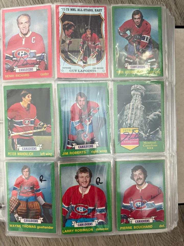 1970's OPC O-PEE-CHEE Topps Montreal Canadiens Signed Hockey Cards - Image 4 of 4