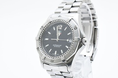 Tag Heuer 2000 WK1113-0 Professional 200m Quartz Mens Watch Black