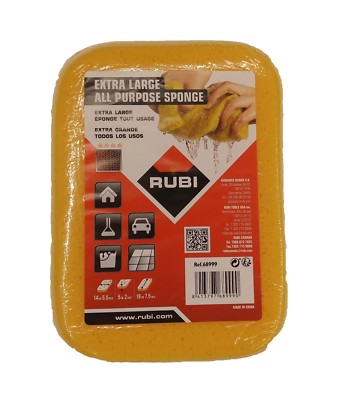 Rubi Tools 68999 Extra Large Grout Sponge 7 1/2'' x 5 1/2'' 