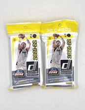 (2X)  2021-22NBA Panini DONRUSS BASKETBALL CELLO FAT PACK-Exclusive Parallels