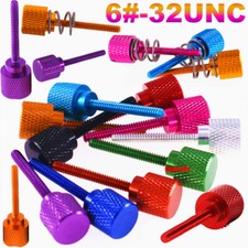 6 -32UNC Flat Head Colour Knurled Thumb Screw Aluminum Alloy Hand Grip Knob Bolt