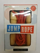 NEW Merchsource Jump Rope 9 Feet Long Rope w/ Wood Handles NEW In Box