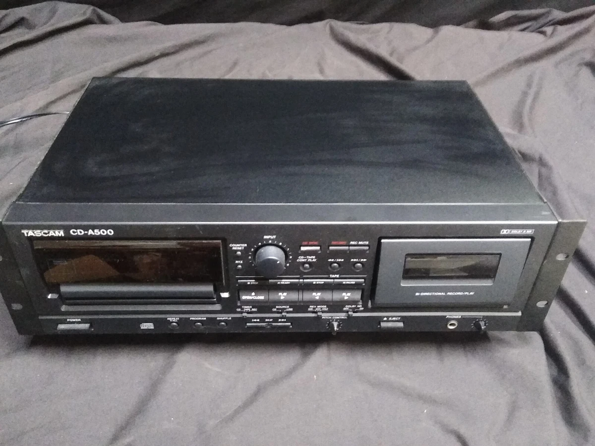 TASCAM (TEAC) CD-A500 CD Cassette Player Tape Deck Recorder dual voltage