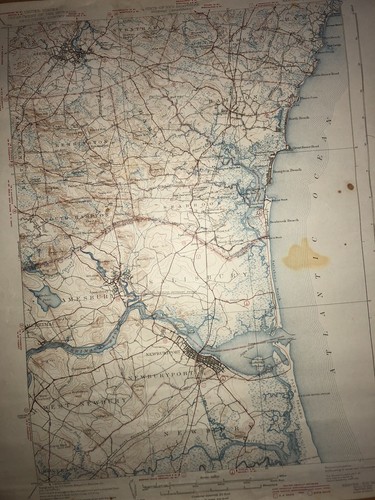 Original 1943 United States Dept. of Interior Geological Survey Map Exeter NH ! - Picture 8 of 12