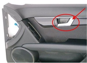 Details About For Mercedes W204 C300 1pc Car Chrome Interior Door Handle Repair Kit Right Side