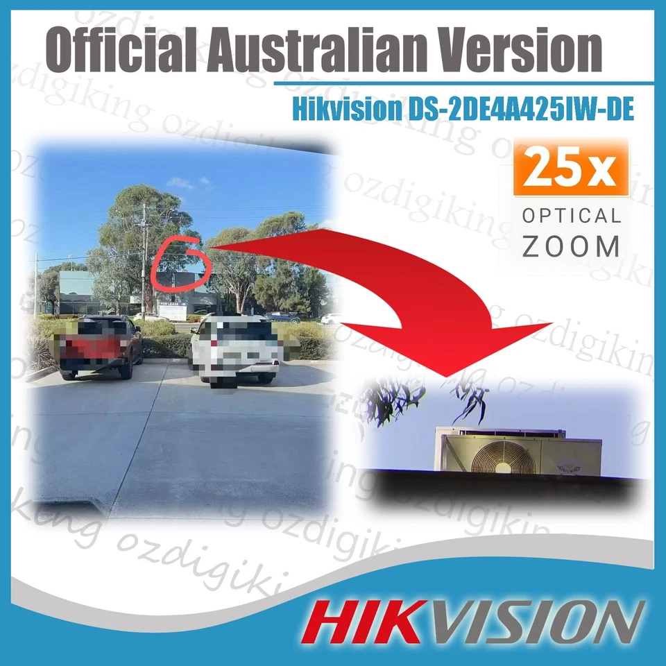 Hikvision DS-2DE4A425IW-DE 4-inch 4 MP 25X DarkFighter IR Network Speed Dome PTZ - image 2 of 4