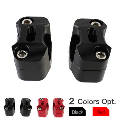 NiceCNC Pair Aluminum 7/8'' to 1 1/8'' Fat Bar Adapter Kit Handlebar Mounts Riser