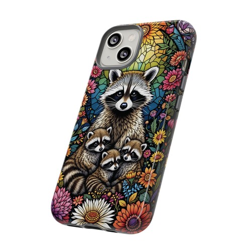 Colorful Raccoon iPhone Case, Tough Cases, Animal Lover Gift, Baby Racoons Cute - Picture 68 of 106