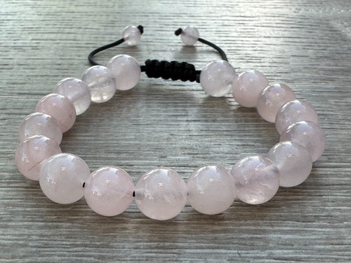 "Pulsera ajustable con cuentas de piedras preciosas de grado A+ 10 mm, pulseras de cristales genuinos 7,5" - Imagen 66 de 89