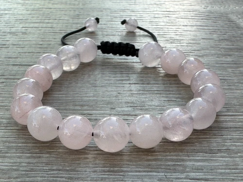 Grade A++ Edelstein Perlen verstellbar Armband 10 mm, echte Kristalle Armbänder - Bild 49 von 124
