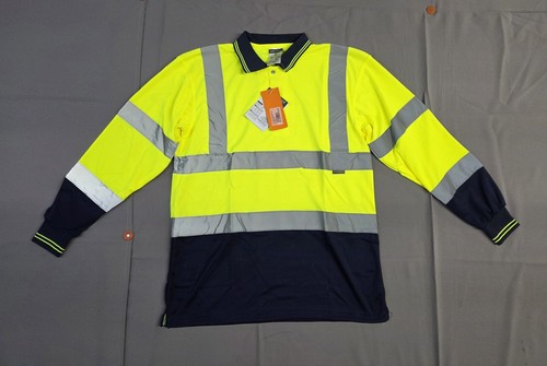 Portwest S279 Mens Two-Tone Long-Sleeve Polo Shirt, Yellow/Navy - 第 4/11 張圖片
