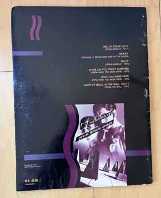 Pink Floyd Sheet Music Collection Of Great Dance Songs Album 1971