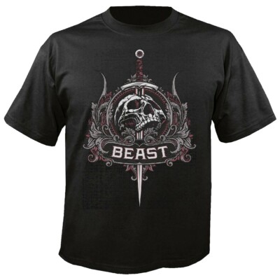 T-Shirt BEAST SKULL BIKERSHIRT GOTHIC BIKE CLUB MC MOTORCYCLE CHOPPER CUSTOM MOT