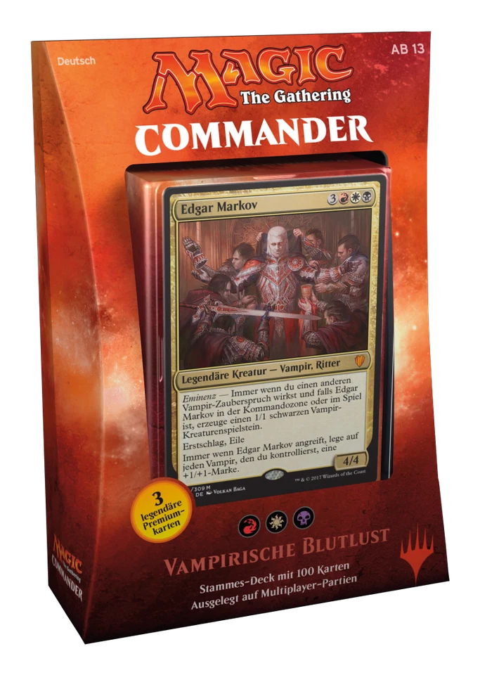 GERMAN Magic MTG 2017 Commander C17 Sealed Vampiric Bloodlust Deck The Gathering - Image 3 of 4
