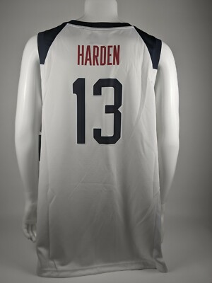 Nike Team USA Basketball Olympics James Harden #13 White Jersey