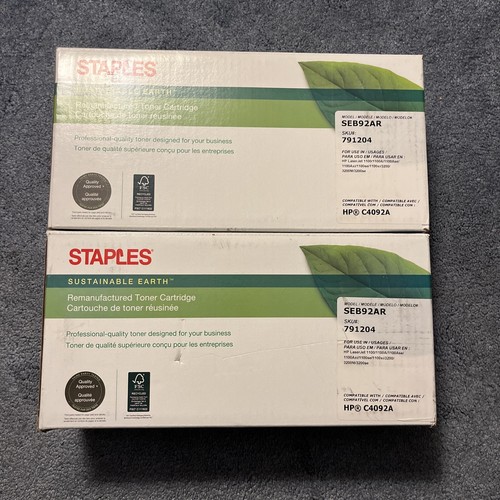 2Pack C4092A 92A Toner Cartridge Compatible For HP LaserJet 1100a Printer Black - Picture 1 of 2