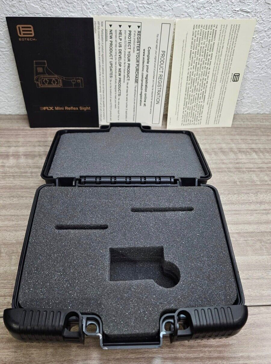 EOTech Carrying Case and Foam Inserts + PAPERS ONLY EFLX MINI