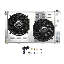 3 Row Radiator+Shroud Fan+Relay For Chevy 1970-81 Camaro 1978-87 Monte Carlo