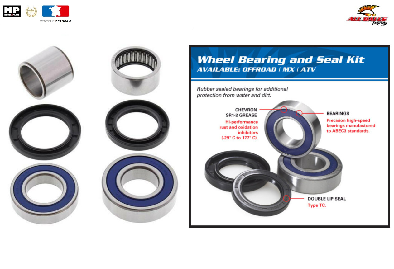 Kit roulement arrière 25-1473 contre le jeu de roue sur Yamaha YZF-R1 1000 S 2001