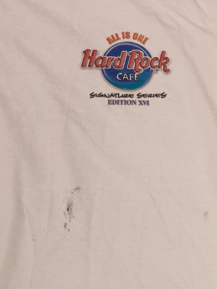 Hard Rock Cafe XXL Shirt Carlos Santana "Save The Planet" Signature Series XV - Image 4 of 4