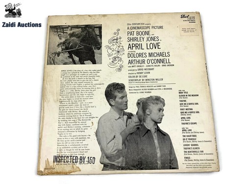 Pat Boone & Shirley Jones: April Love Soundtrack DOT 12" LP 33 1/MIN Vinyl Schallplatte - Bild 2 von 4