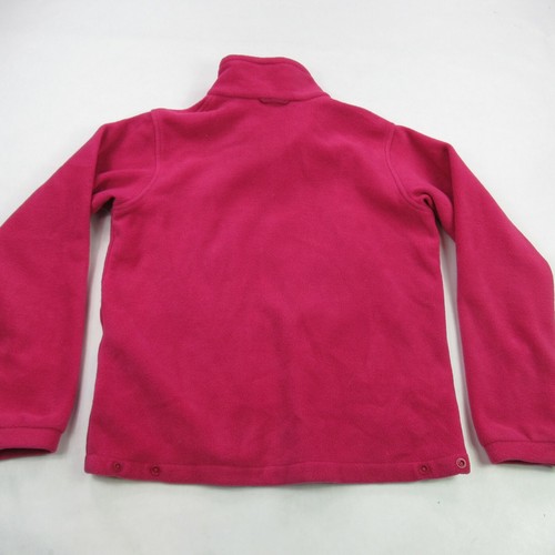 Columbia Jacket Youth Large Long Sleeve Fleece Pink Full Zip Pockets 1 - Picture 4 of 10